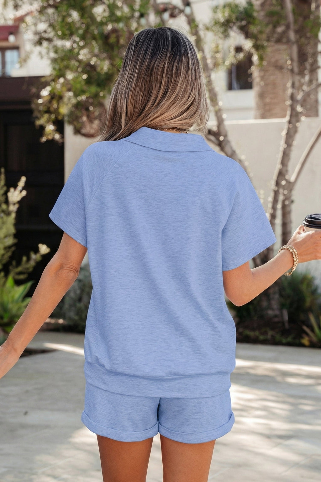 Lillie Collared Tee Set