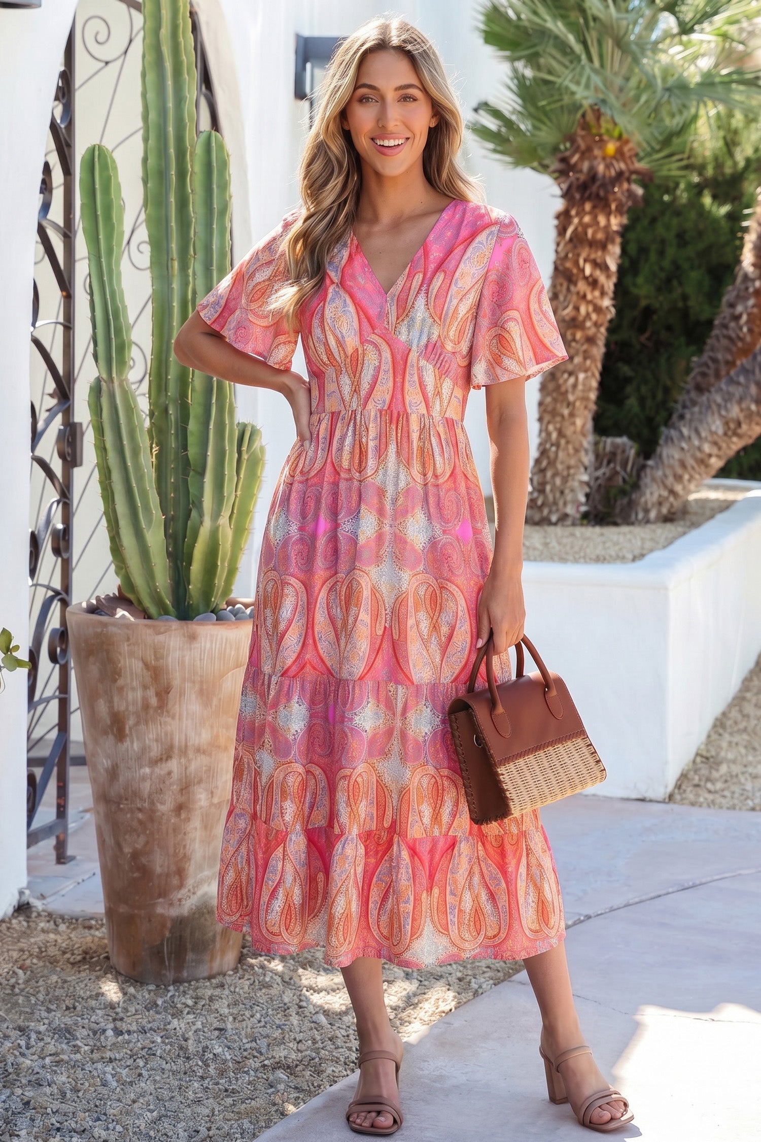 Luz Sleeve Boho Maxi Dress
