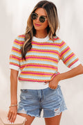Bellamy Knit Short Sleeve Sweater