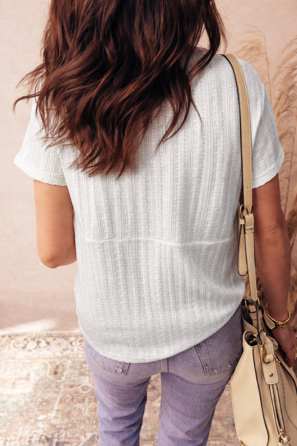 Frankie Raw Seam Henley Tee