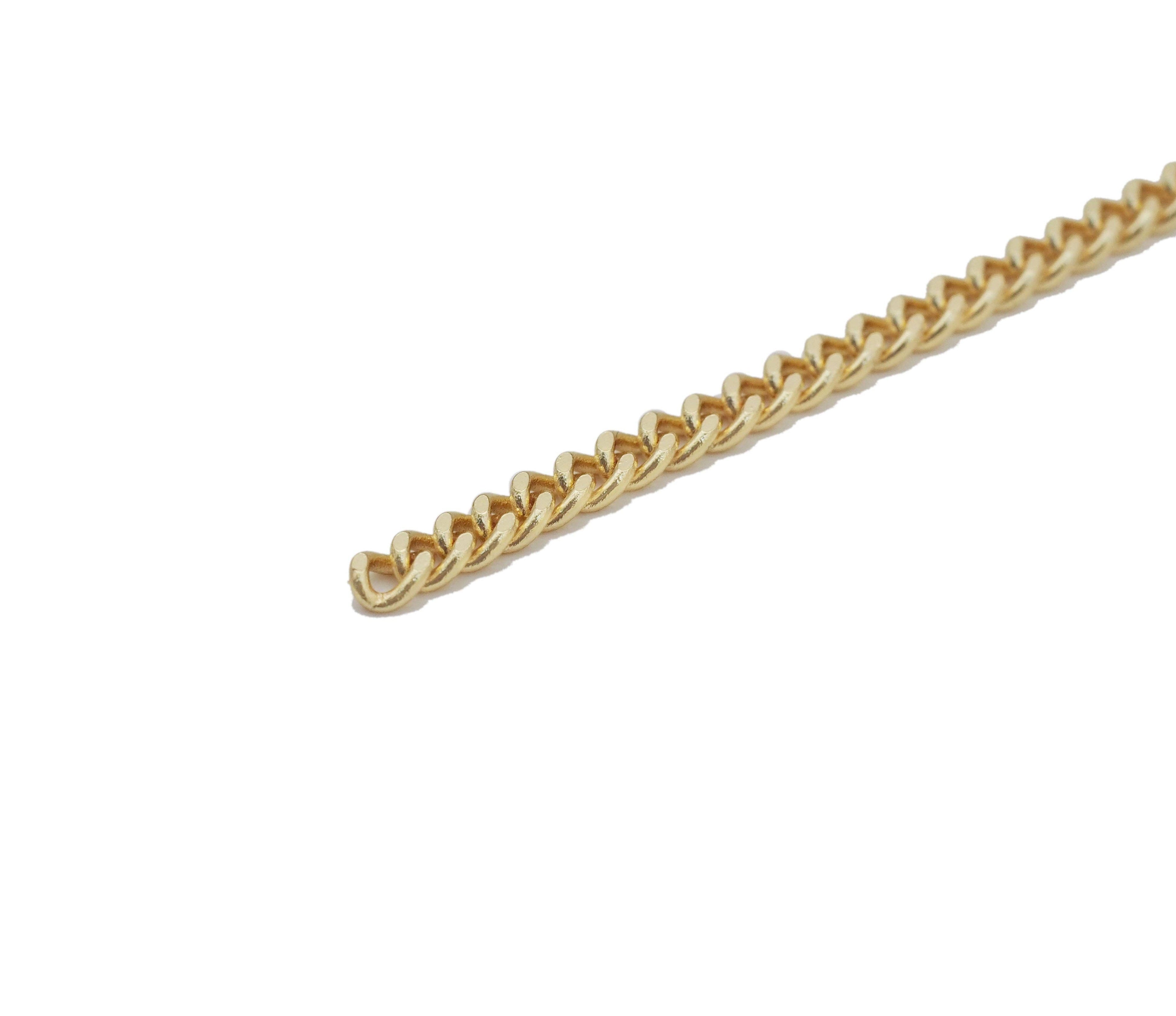 Thin Gold Cuban Chain by Yard, sku#LX158