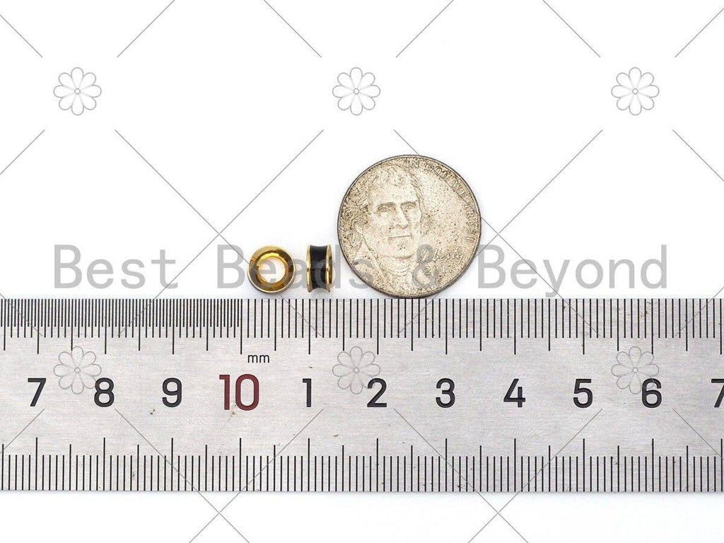 Gold Filled Colorful Enamel Drum Spacer Enamel Bead, Enamel Spacer Tube, Colorful Spacer Beads, 7x7x3mm,sku#G428-Bestbeads & Beyond