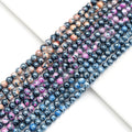 Mystic Agate Round Faceted Beads, Sku#U1761
