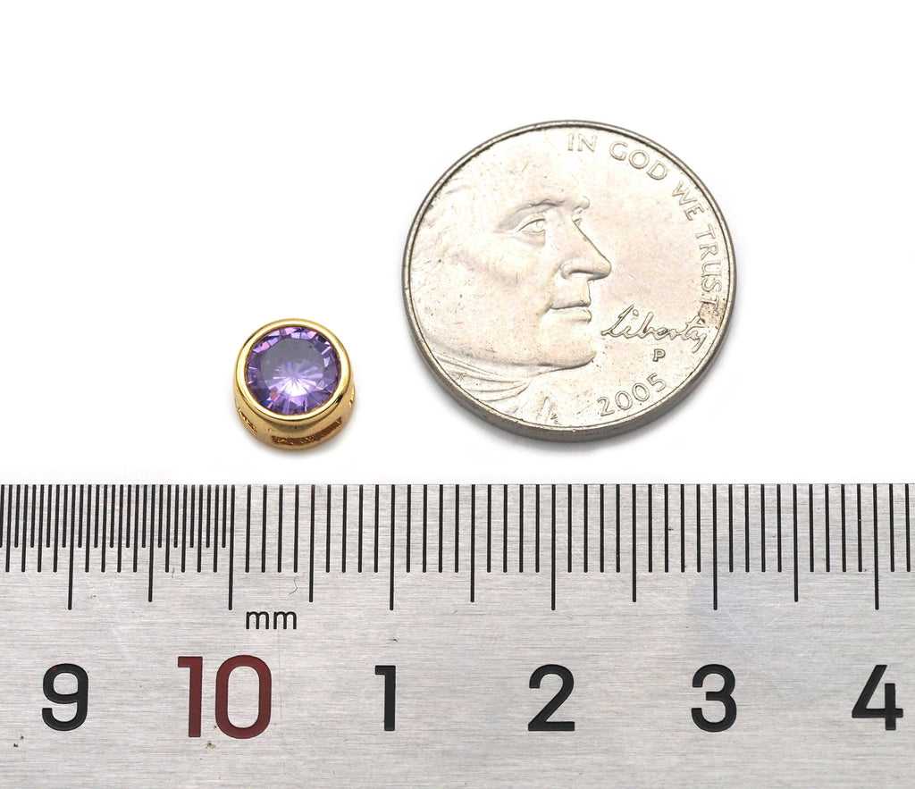 Big Round CZ Spacer Beads, Sku#LX134
