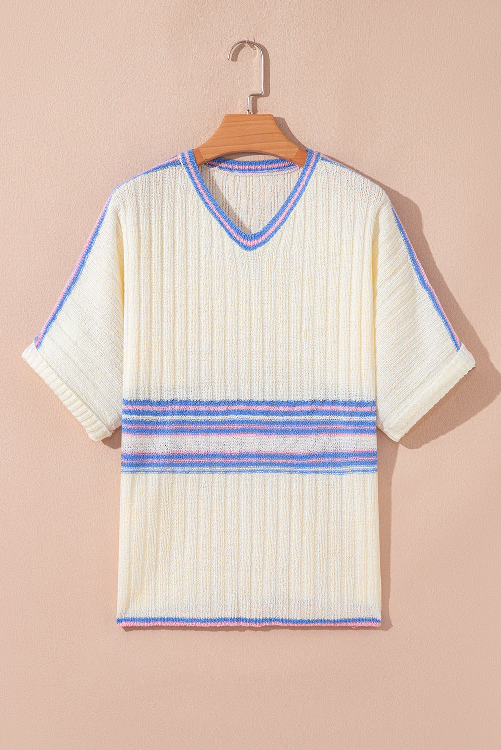 Haven Rib Knit Oversized Sweater-Threaded Pear