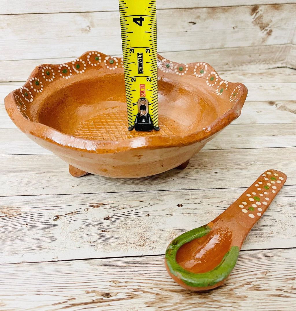 Authentic Mexican Molcajete with Spoon - Large