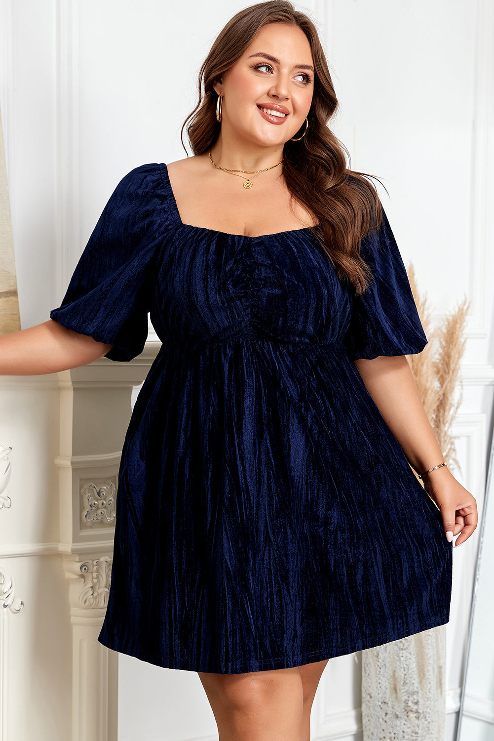 Kataleya Short Puff Sleeve PLUS Dress
