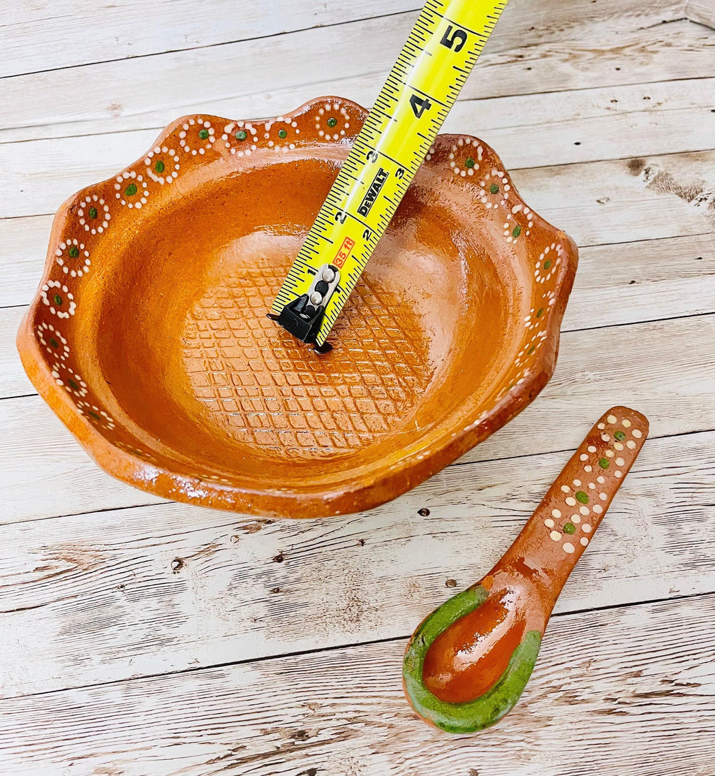 Authentic Mexican Molcajete with Spoon - Large