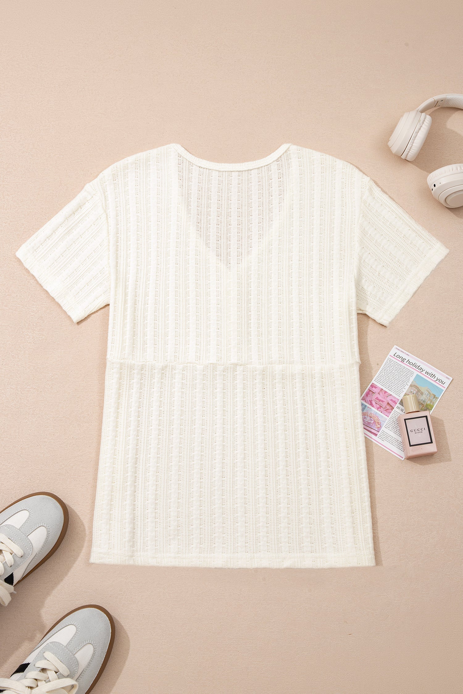 Frankie Raw Seam Henley Tee