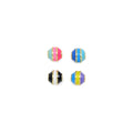 Rainbow Enamel Spacer Beads, Sku#Z1481