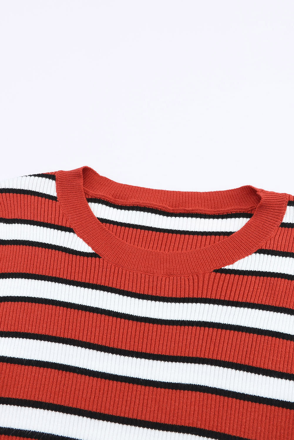 Martha Knit Slim Fit Top-Threaded Pear