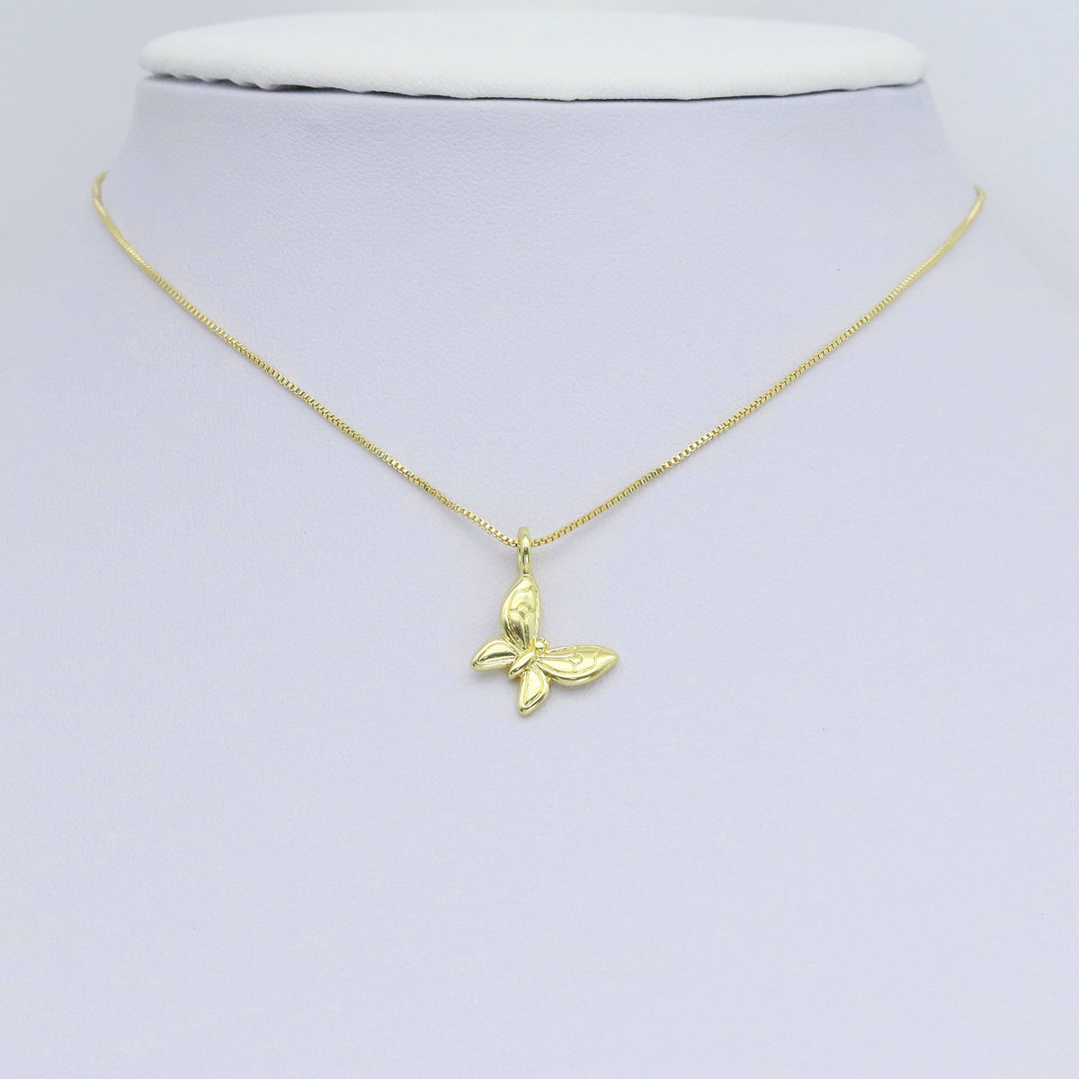 Gold Butterfly Charm Pendant, Sku#Y980