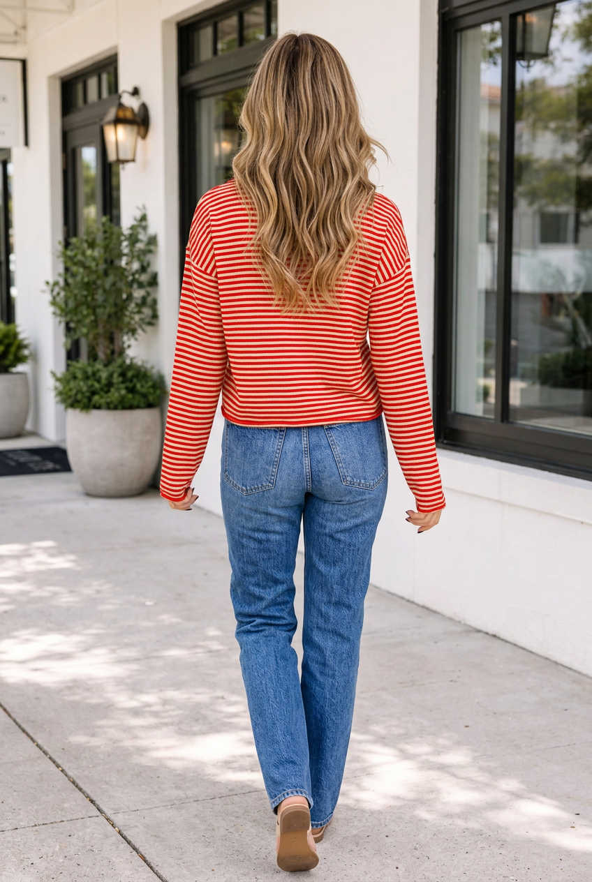 Morgan Long Sleeve Knit Cardigan-Threaded Pear