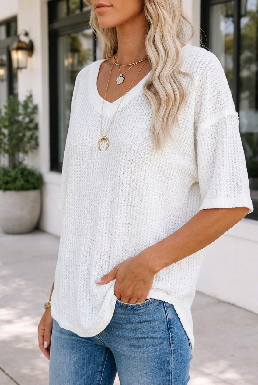 Maria Knitted Textured Top-Threaded Pear