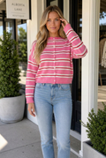 Palmer Striped Drop Shoulder Cardigan