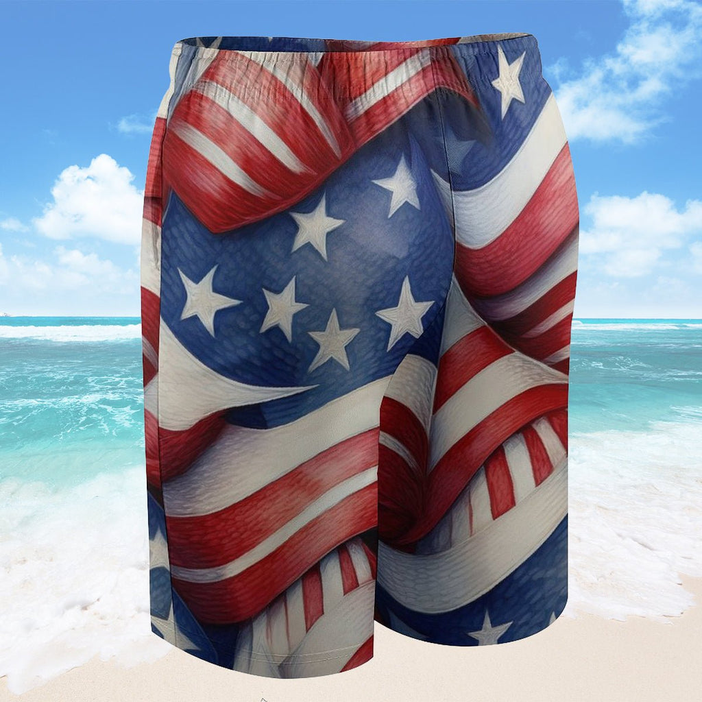 Kids Americana Board Shorts | Patriotic Beachwear