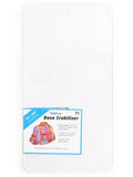 A white acrylic base stabilizer with a retail label at the bottom left, shown on a plain white background.