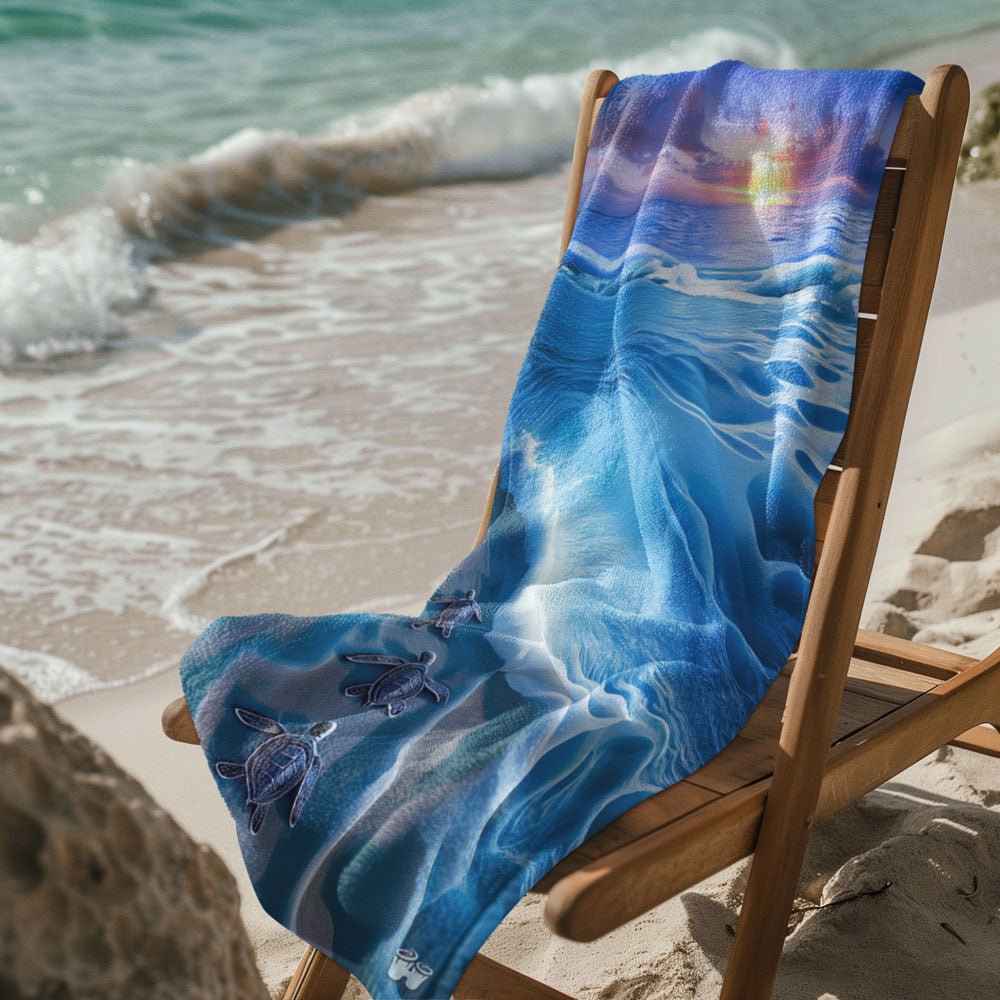 Baby Sea Turtle Beach Towel