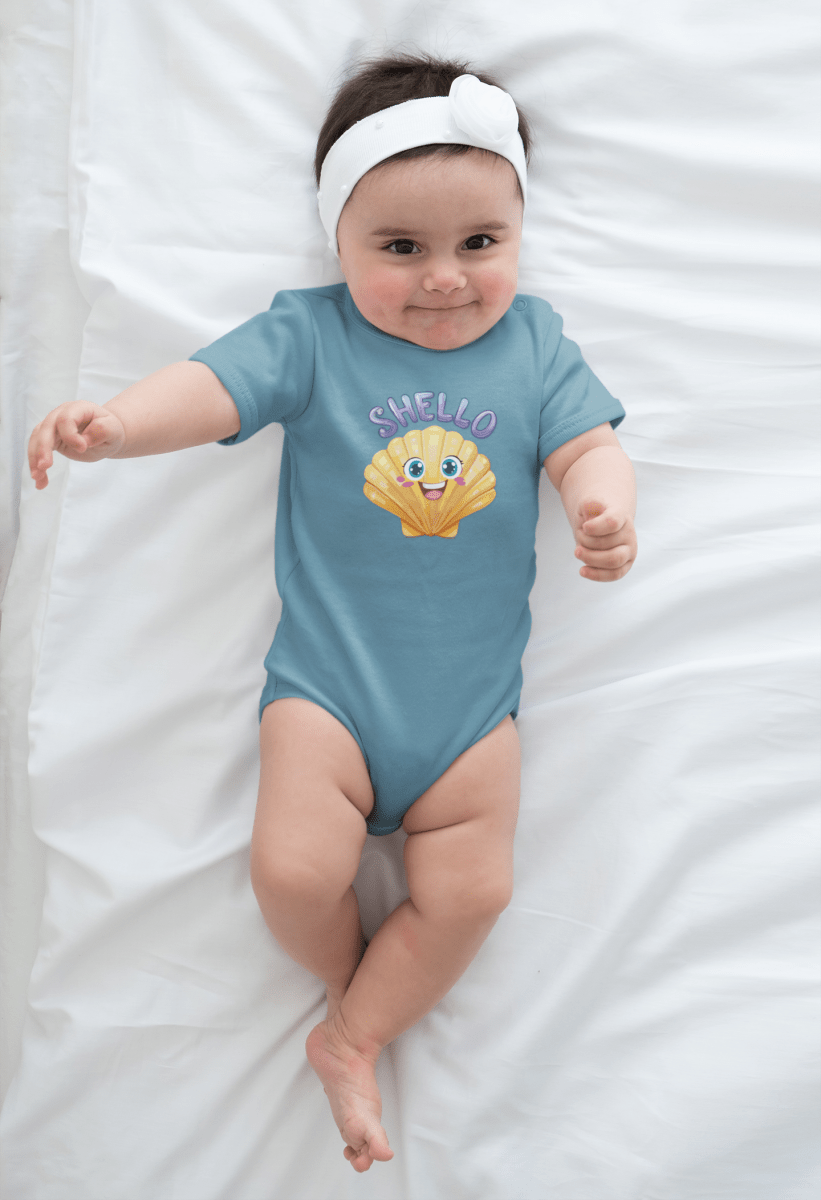 Cute Baby Onsie Shell Design