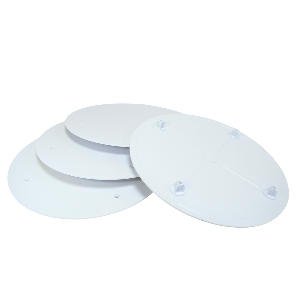 Build Your Own Cake Display - Bush Style Separator System: Step 1 - Plates (White)