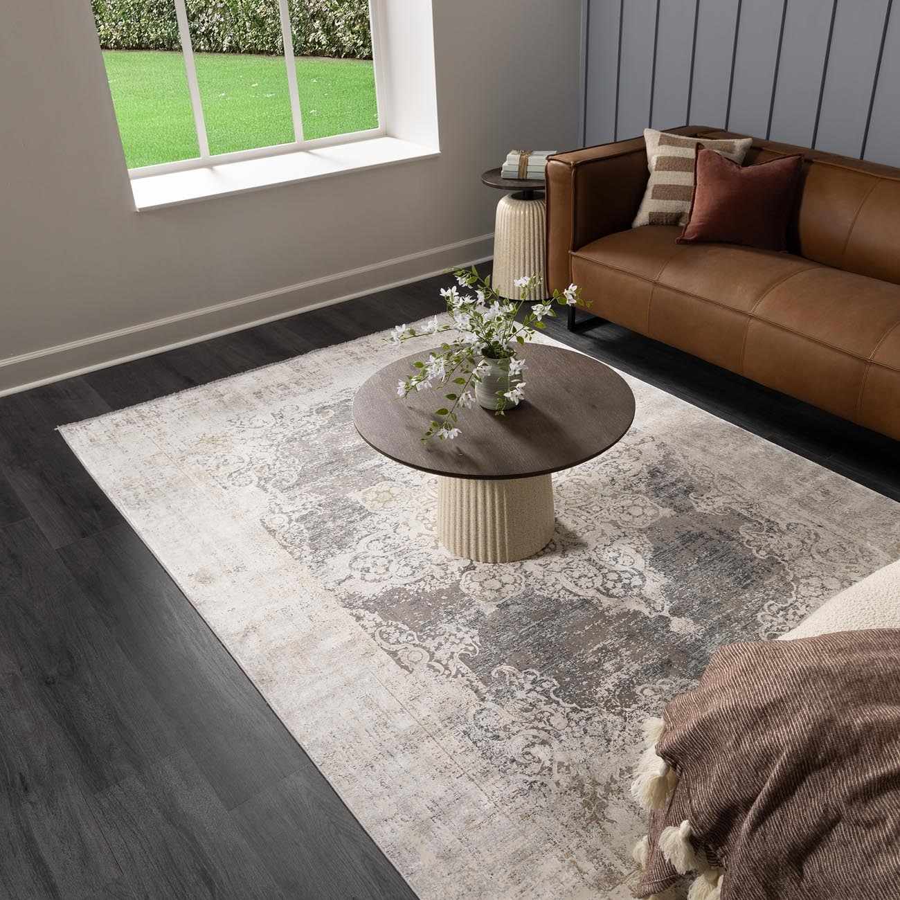 The Calion Faux Silk Rug