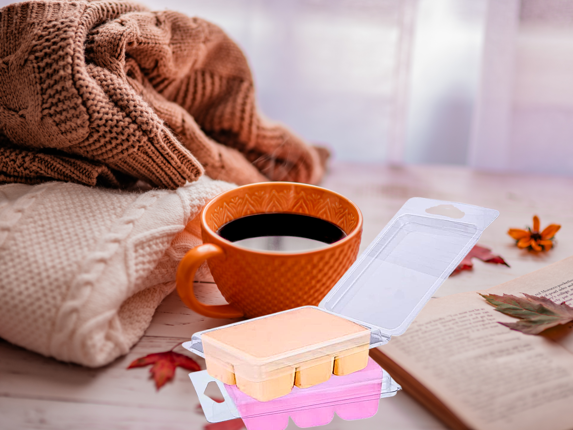 Clamshell Wax Melts - Cozy & Comforting  – Warm, Inviting Scents for Relaxation & Seasonal Gifting