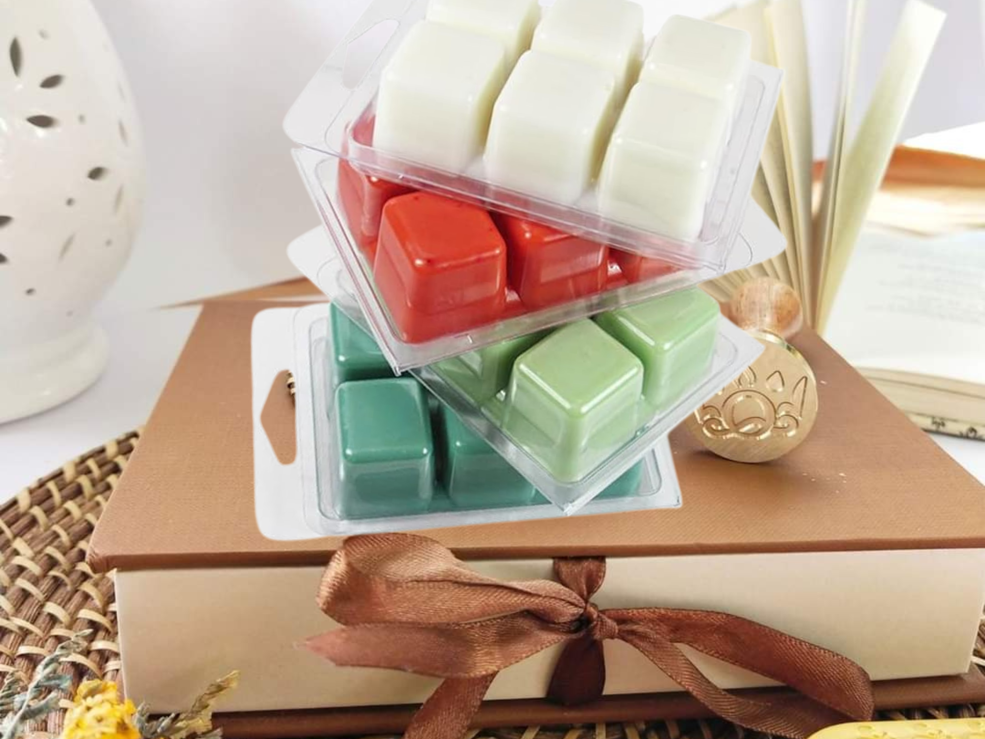 clamshell Wax Melts - Spa & Relaxation  – Calming Aromas for Wellness, Self-Care & Gift Sets