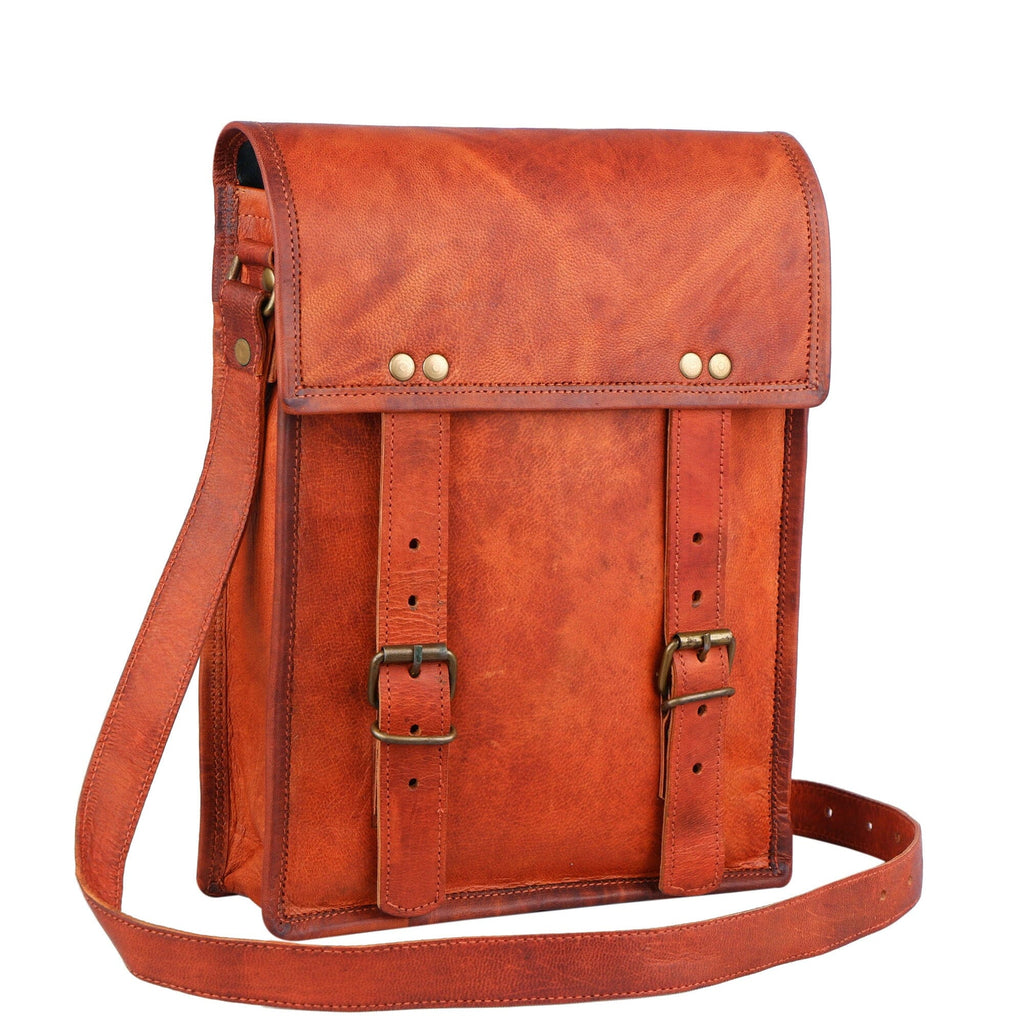 The Shepard Crossbody – Handcrafted Brown Leather Crossbody Bag | Classy Leather Bags