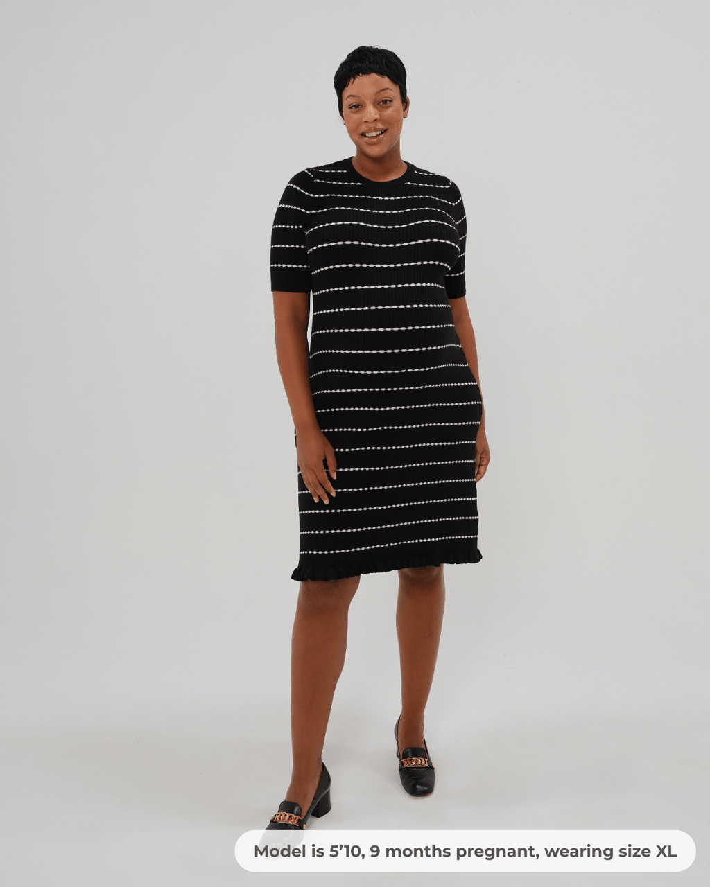 Louie Striped Knit Maternity & Nursing Dress
