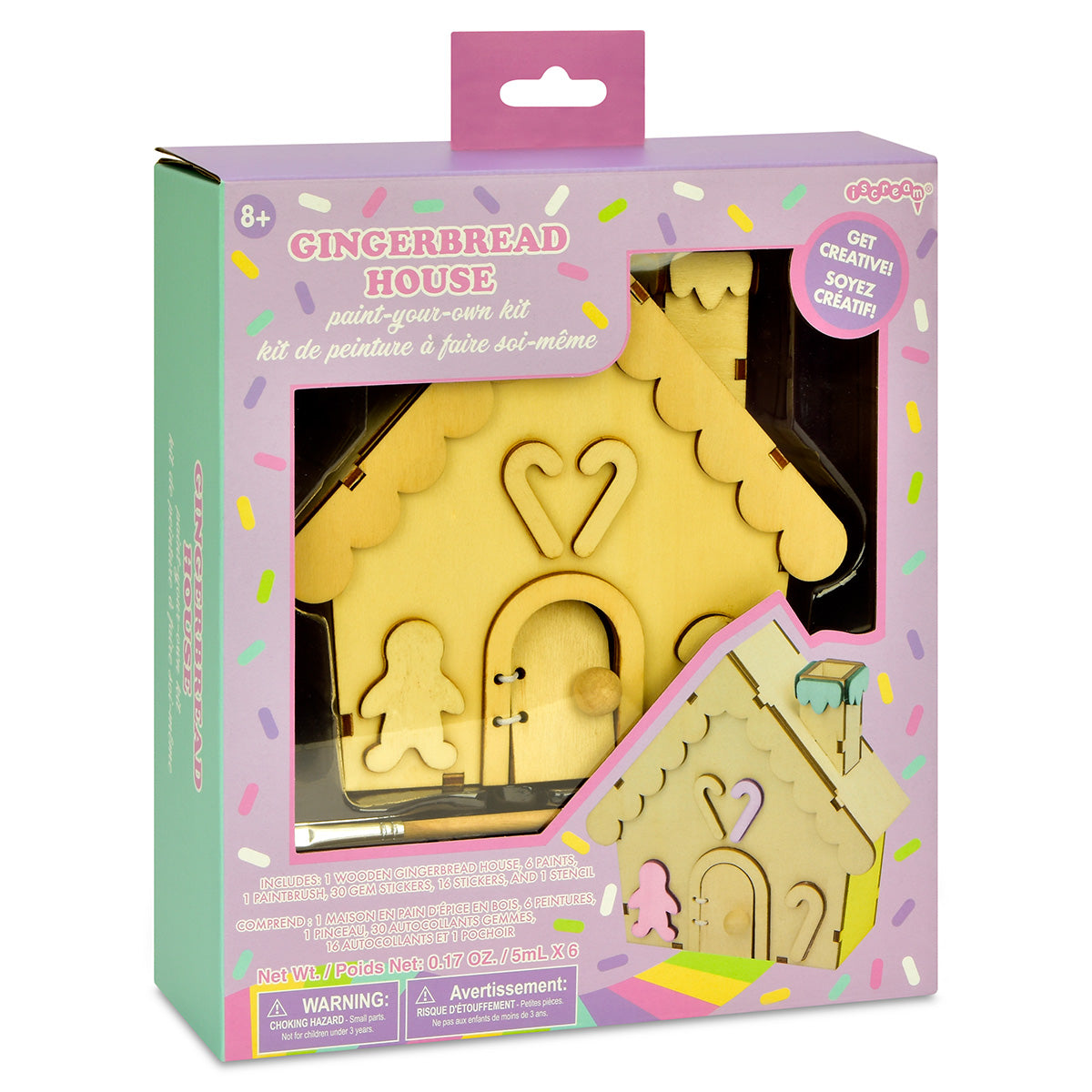 Paint Your Own Gingerbread House
