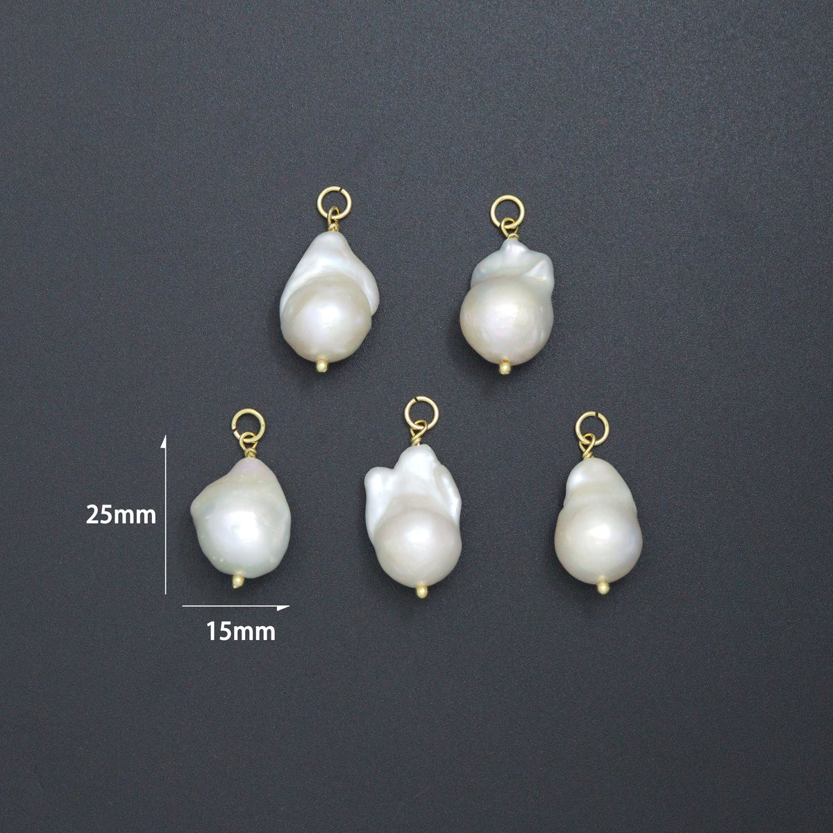 Natural Baroque Pearl Pendant charm, Sku#EF802