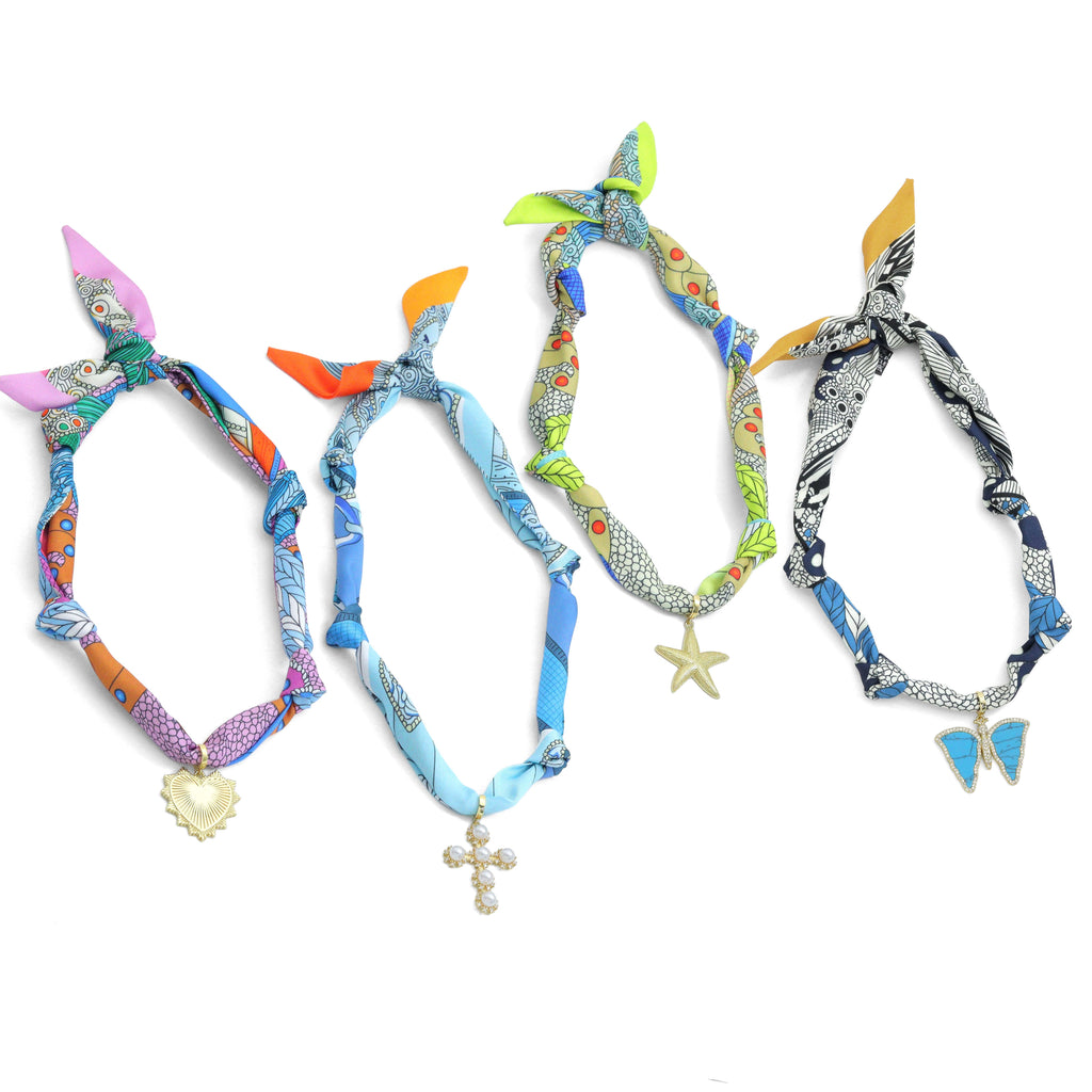 MIXED Detachable Center Pendant for Scarf & charm bar necklace, EFC-1