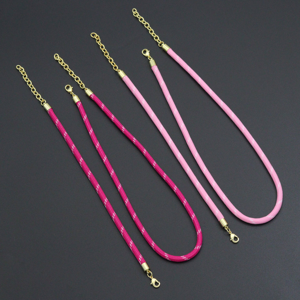 Vibrant Rope Cord Bracelet Necklace, Cord Necklace Bracelet, sku#EF830