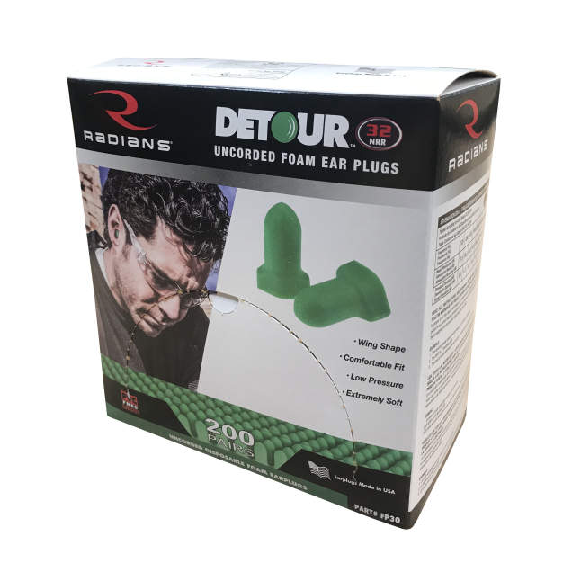 Detour Winged Foam Plug 32 Uncorded - 200/pair