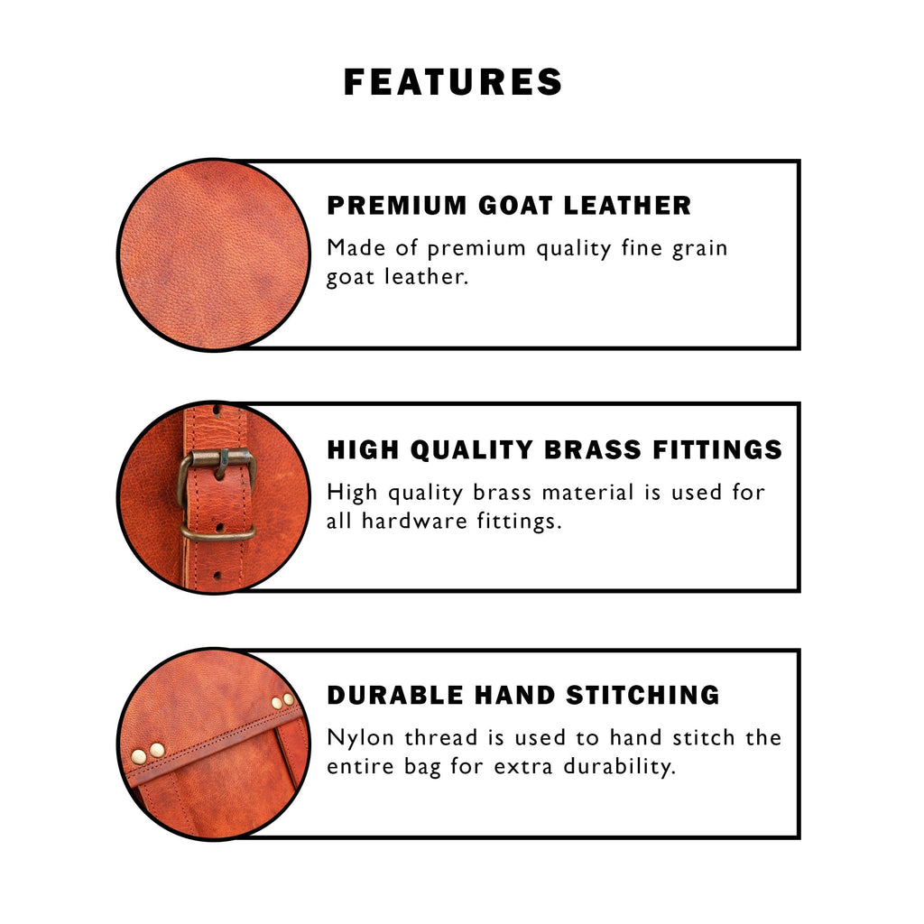 The Shepard Crossbody – Handcrafted Brown Leather Crossbody Bag | Classy Leather Bags