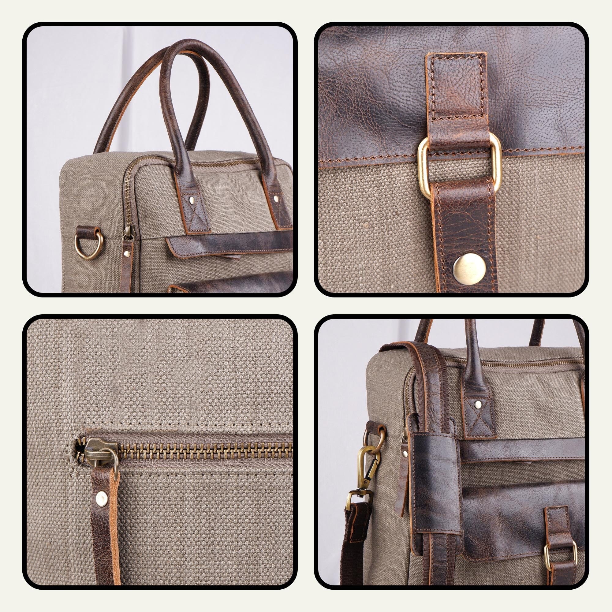 The Parker Canvas Messenger Bag