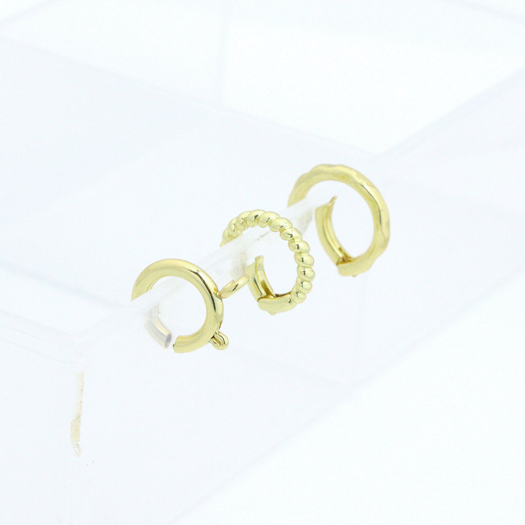 Gold Round Ring Clasp, Lobster Clasp, Sku#LX886
