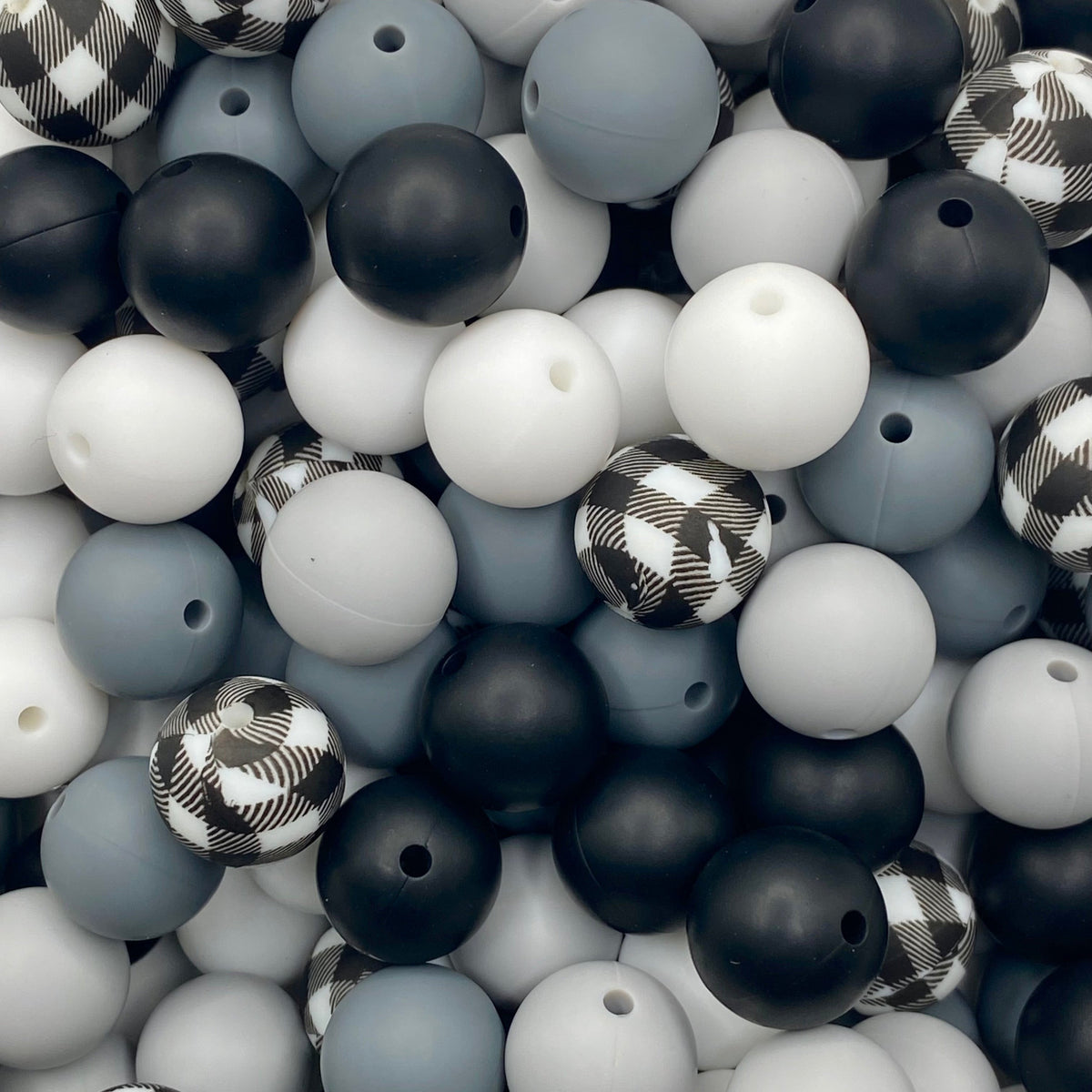 Checkered Silicone Bead Bundle