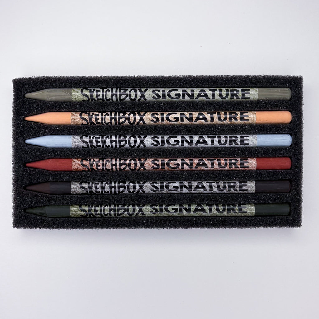 SketchBox Signature Woodless Pastel Pencil 6 Set