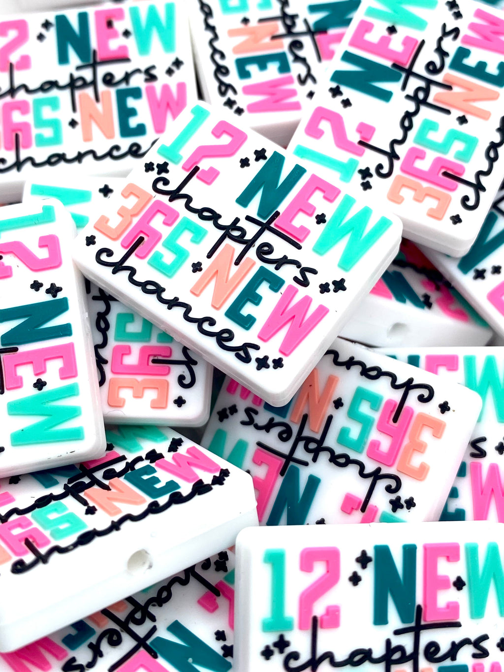 12 New Chapters 365 New Chances Silicone Focal Beads