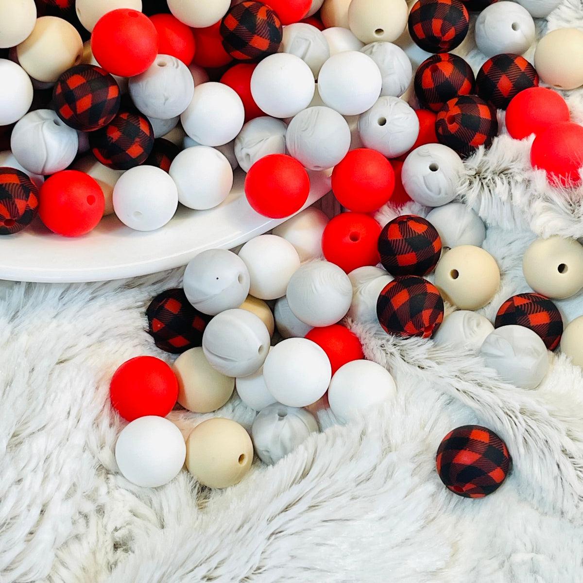 Checkered Silicone Bead Bundle
