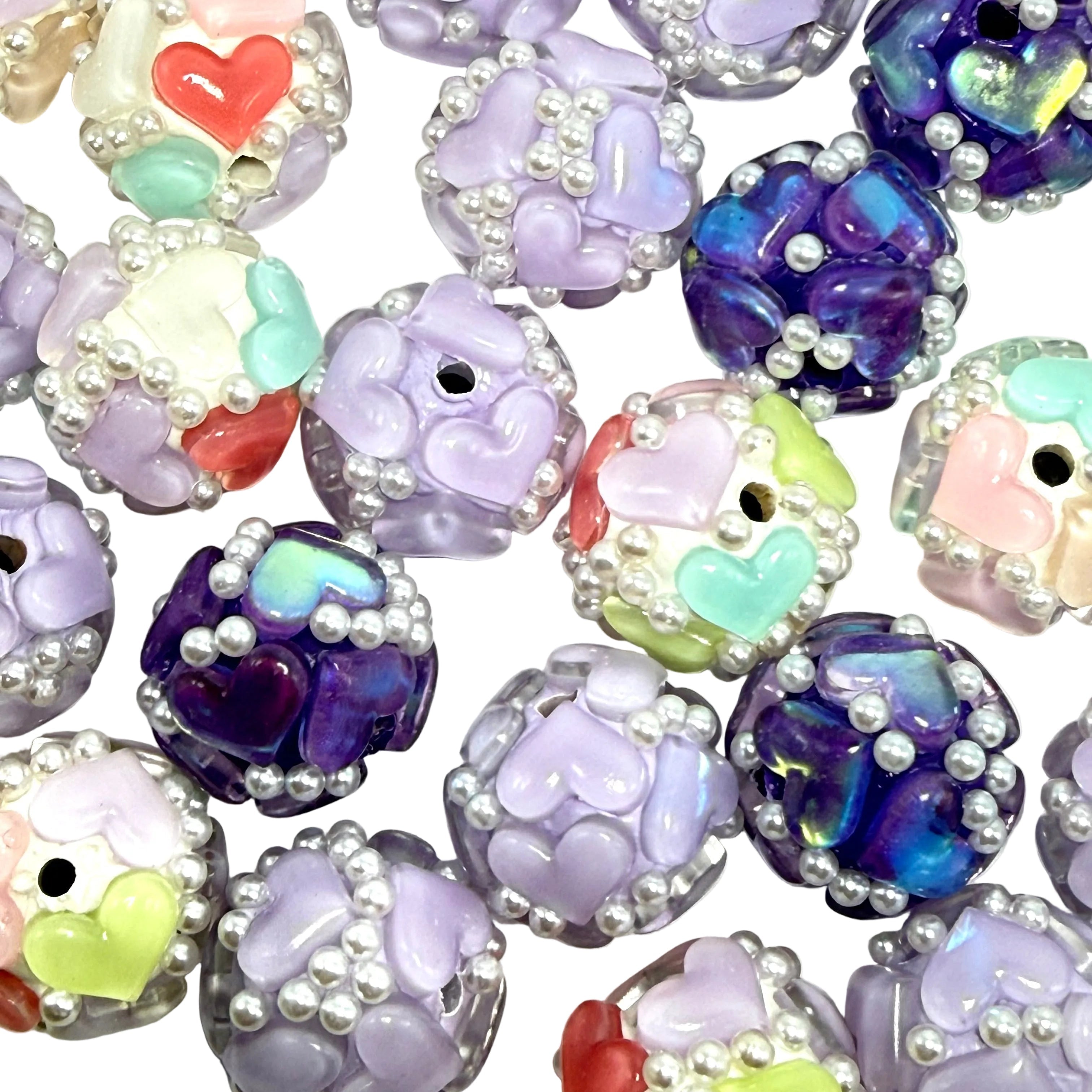 Be Mine Fancy Heart Beads