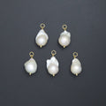 Natural Baroque Pearl Pendant charm, Sku#EF802