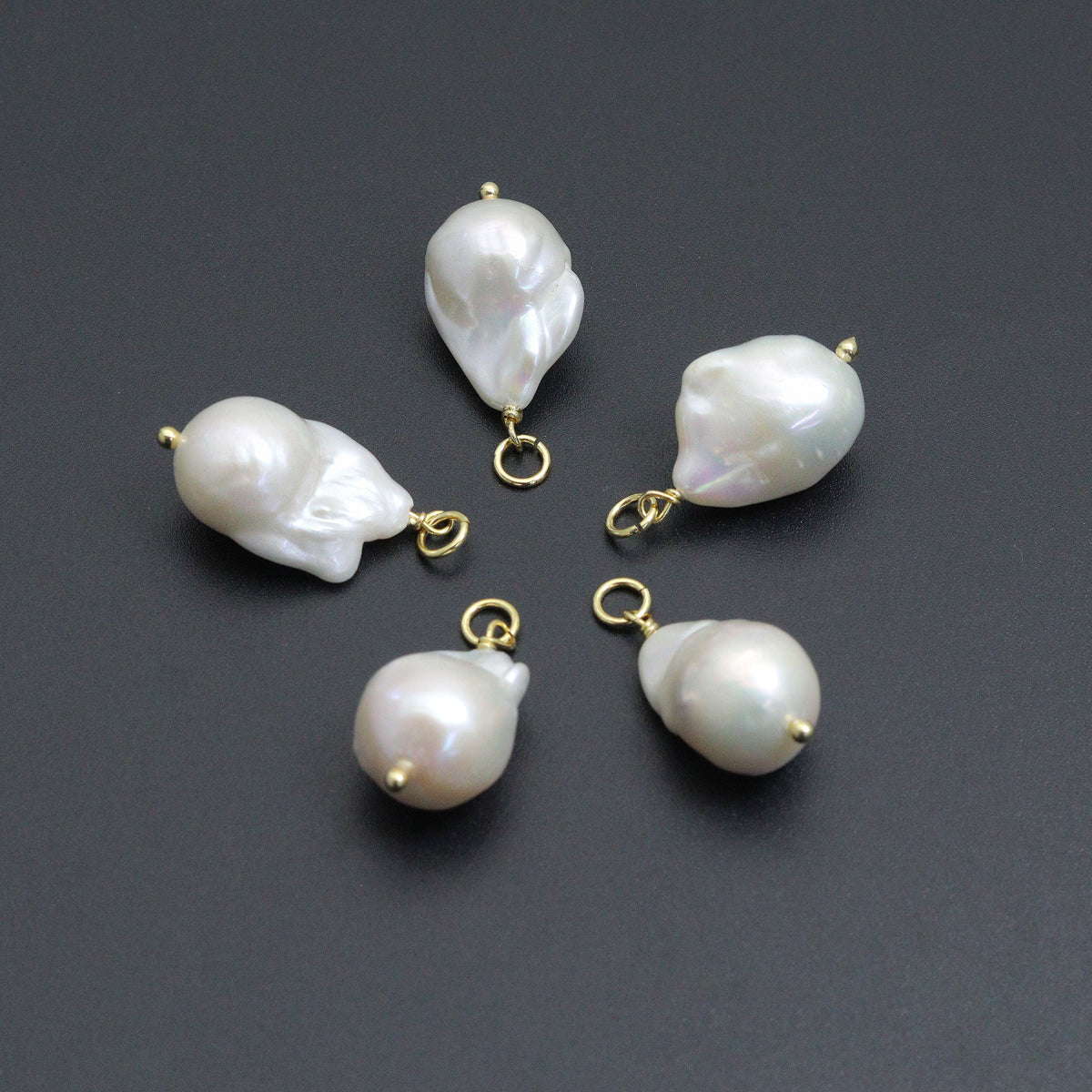 Natural Baroque Pearl Pendant charm, Sku#EF802