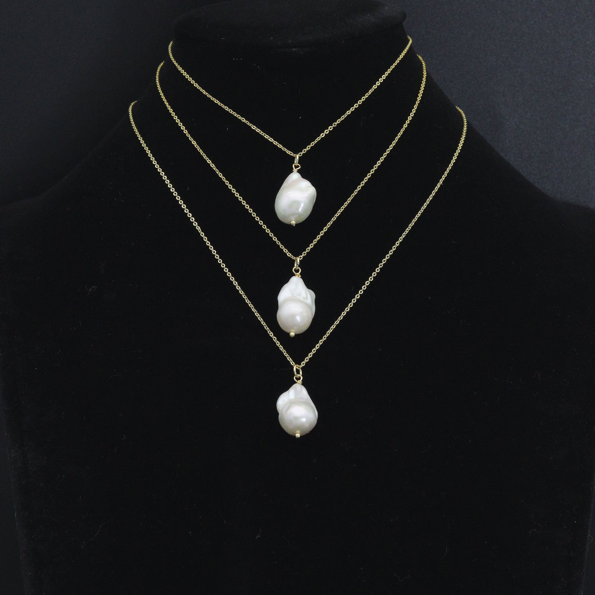 Natural Baroque Pearl Pendant charm, Sku#EF802