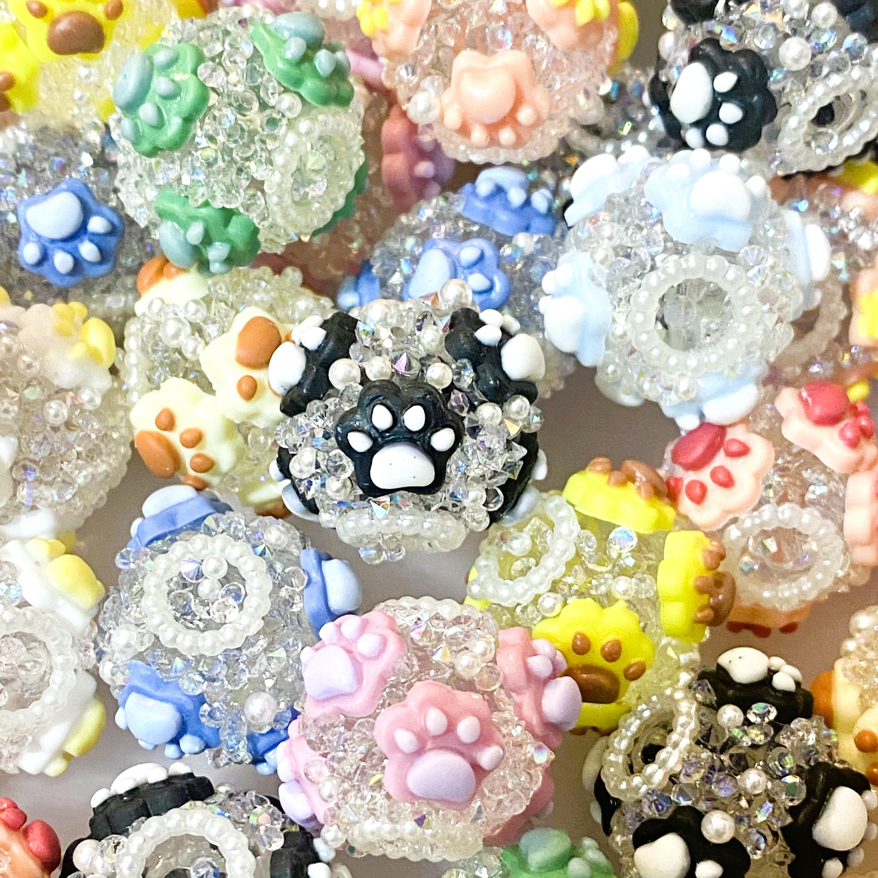 Always Think Pawsitive Fancy Beads