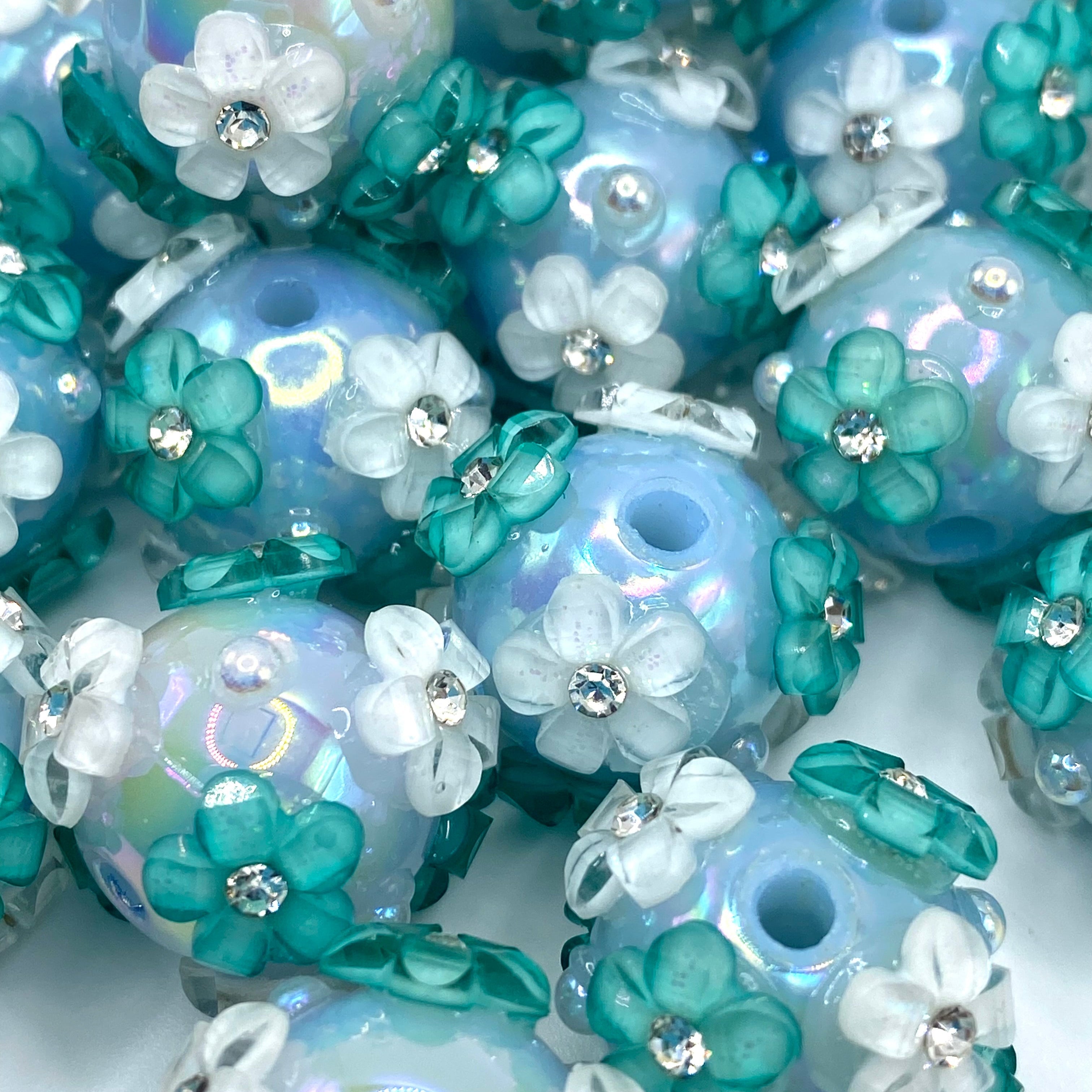 She's A Wild Flower Fancy Beads- 5pcs