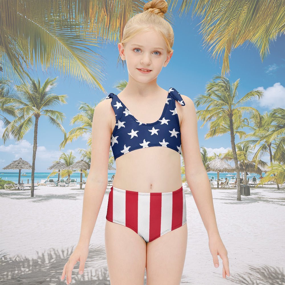 Children's American Flag Bikini