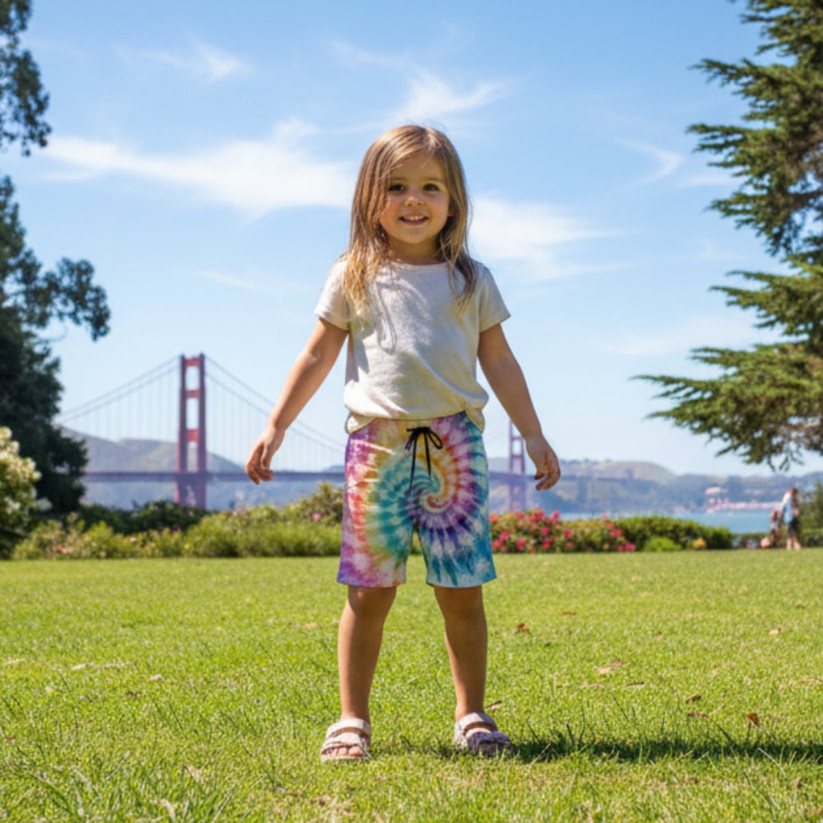 Kids Tie Dye Board Shorts