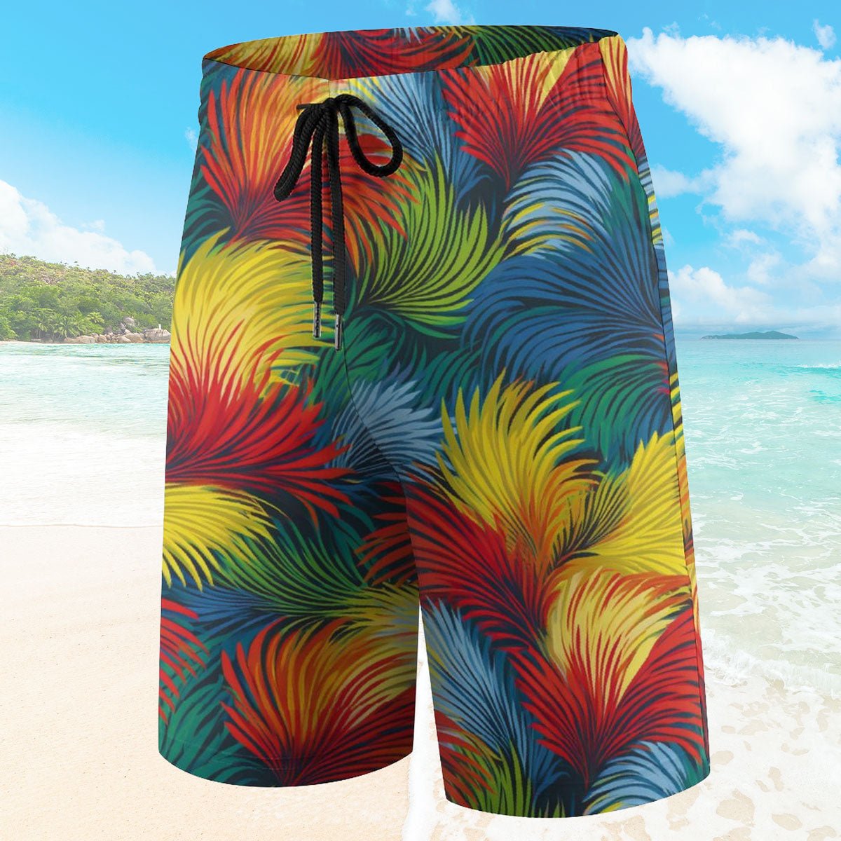 Seagrass Pattern Board Shorts